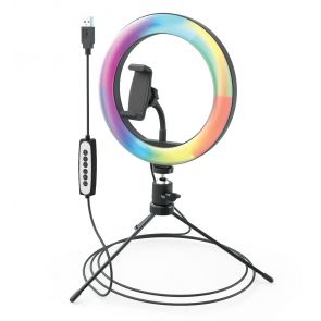 DigiPower Shooting Star Vlog Kit - Color Ring Light