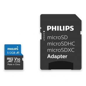 Philips Micro SDXC Card 512GB Class 10, Adapter UHS-I U1